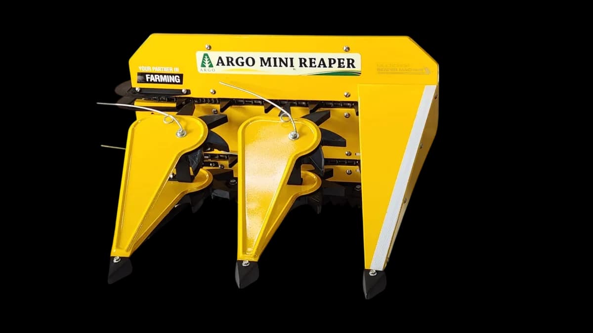 Yellow ARGO Mini Reaper cutting head
